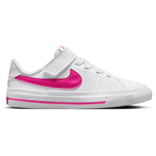 Boys Preschool Nike Nike Court Legacy - Boys' Preschool Shoe White/Laser Fuchsia Size 01.5 | Kids Foot Locker (US)