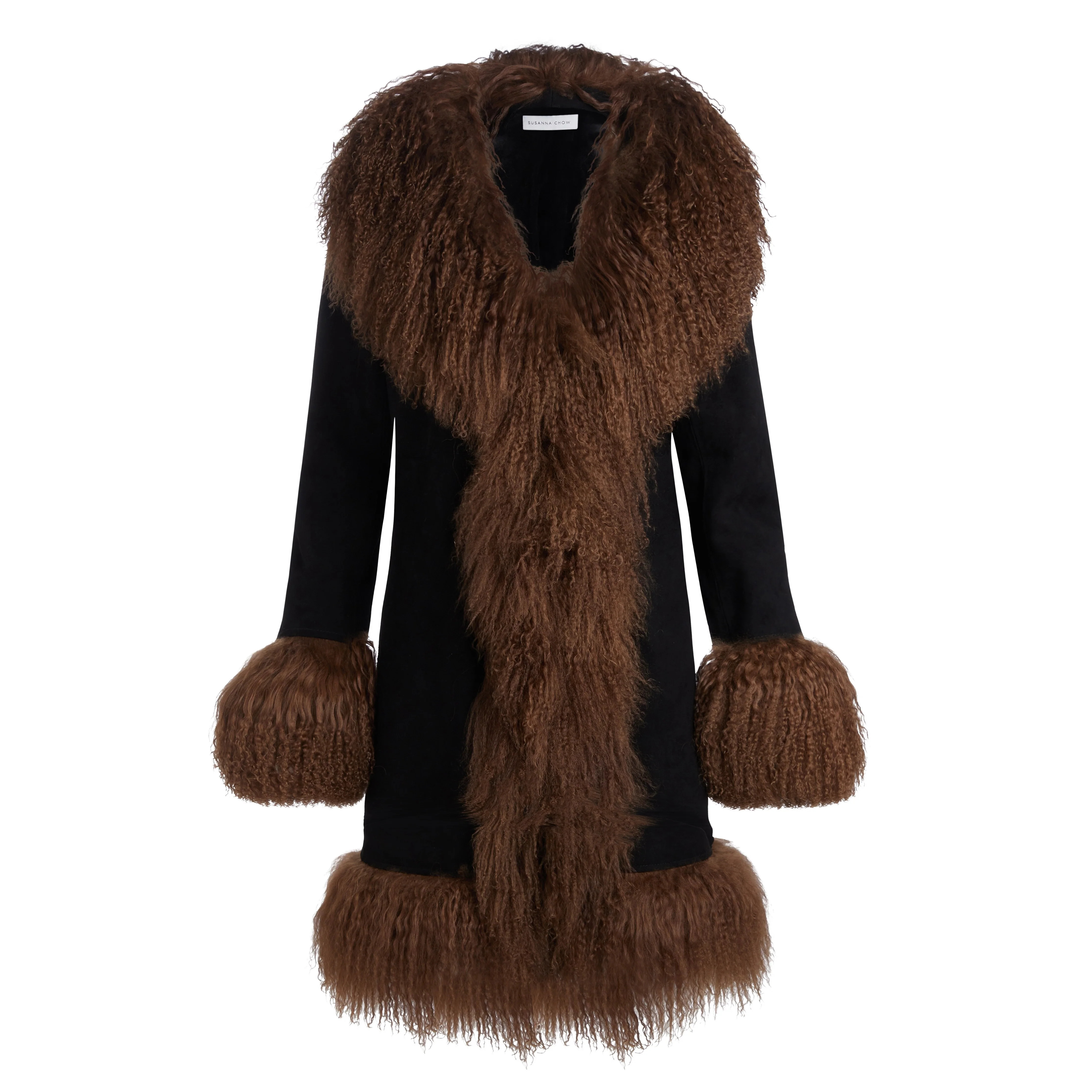 Dorothy Suede Midi Coat | Susanna Chow