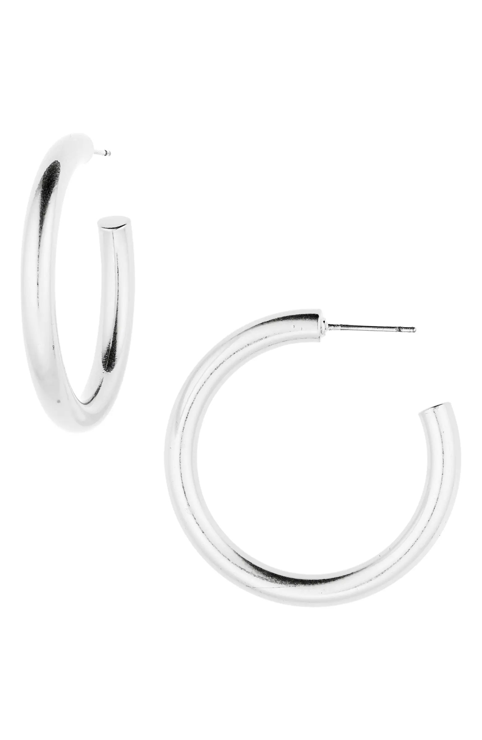 Madewell Chunky Medium Hoop Earrings | Nordstrom | Nordstrom