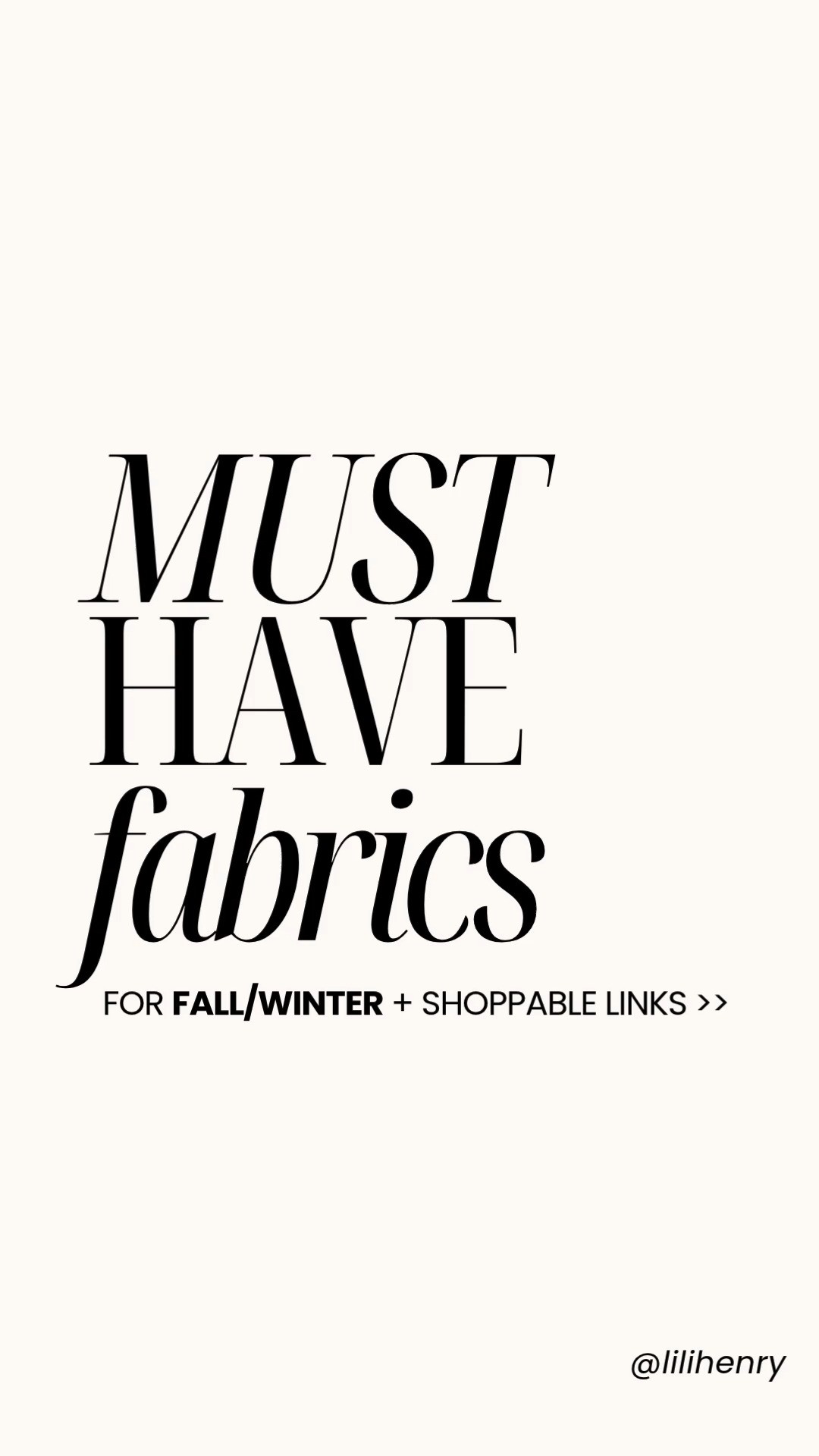 Linen and rattan can rest for now…fall is here, winter is on its way, and here are my favorite fabrics for the cooler seasons!

01 // Suede
A camel suede jacket thrown over denim instantly feels seasonal and chic. I just love it.

02 // Chunky Knits
One of my favorite tricks? Layer a chunky knit over a summer dress - suddenly it’s a perfect transitional outfit, and you get to keep wearing that favorite dress a little longer.

03 // Soft Leather
Leather doesn’t have to be tough. A fluid leather trench or wide-leg leather pants bring sophistication with an edge.

Sometimes, just one textured piece is enough to shift your whole outfit into the season.

Bisous! 
Lili  

 #LTKSeasonal #LTKStyleTip #LTKWorkwear