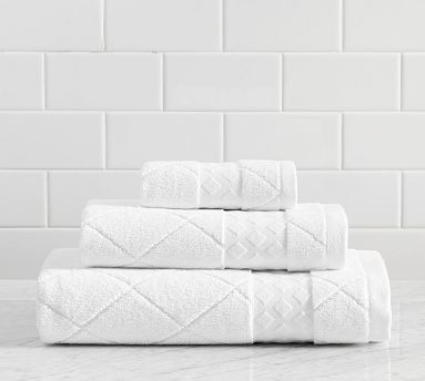 Monique Lhuillier Easton Quilted Washcloth | Pottery Barn (US)