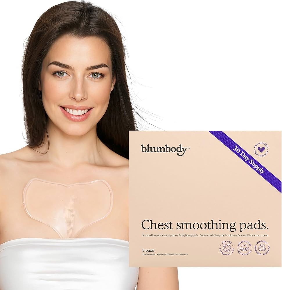 BLUMBODY Chest Wrinkle Pads – Anti-Wrinkle Silicone Patches Skin Firming, Smoothing – Reusabl... | Amazon (US)