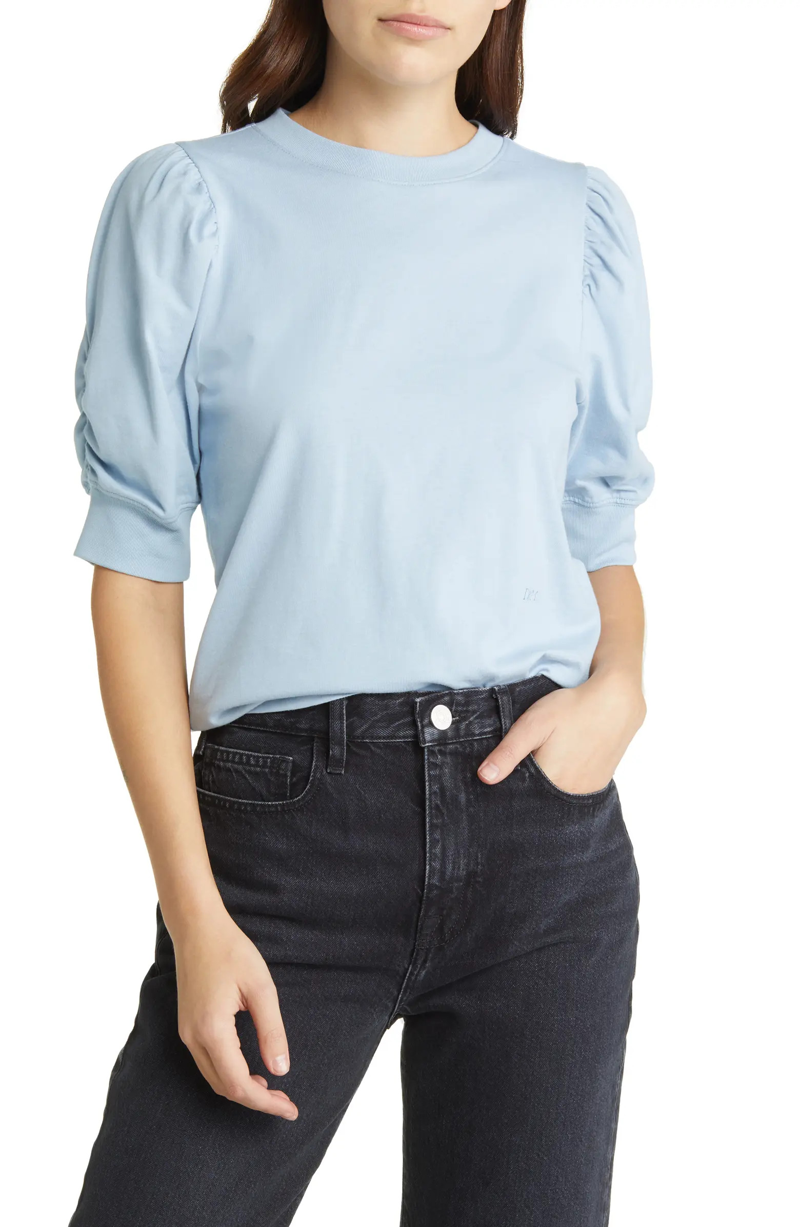 Frankie Puff Sleeve Cotton Blouse | Nordstrom