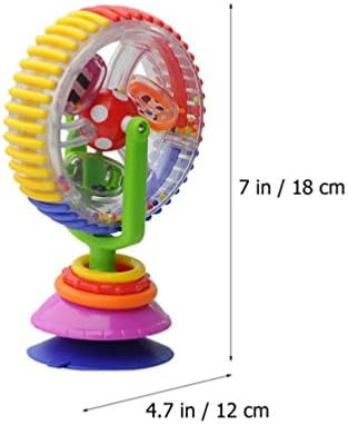 Toyvian Spinner Activity Toy with Suction Cup Baby High Chair Toy Ferris Wheel Interactive Toy STEM  | Amazon (US)