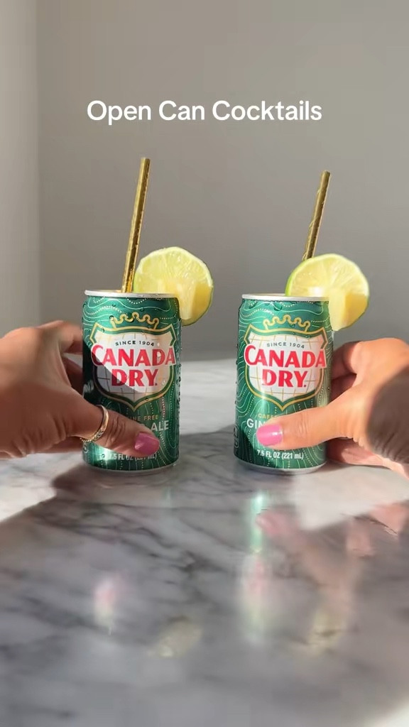 Ginger Ale open can cocktail is a summer party must! #cocktail #mocktail #party #drinkidea

#LTKHome #LTKParties #LTKFindsUnder50