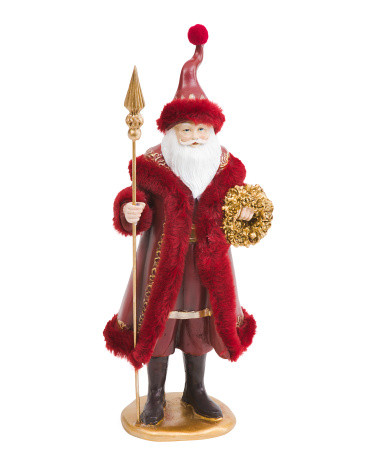 15in Santa With Staff | TJ Maxx