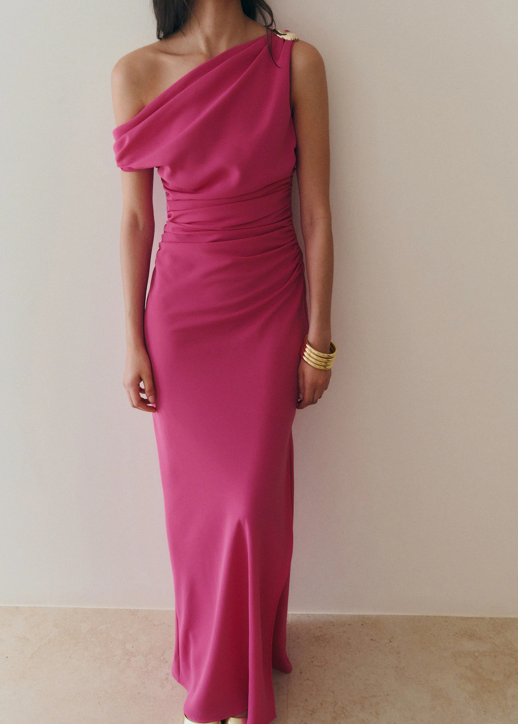 Draped dress with brooch | Mango (US/MX/AU)