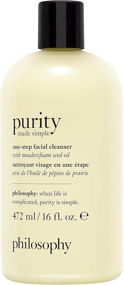philosophy purity made simple one-step facial cleanser- with meadowfoam seed oil – gently clean... | Amazon (US)