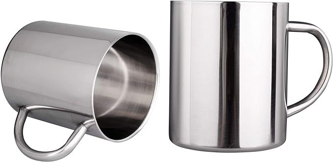 IMEEA Unbreakable Mugs for Kids Double Walled Camping Coffee Mugs 7.5oz/220ml Stainless Steel Mug... | Amazon (US)