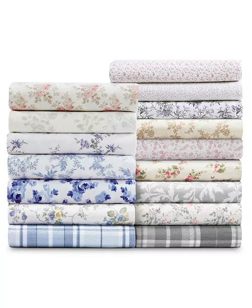Paisley Prance Cotton Flannel 4-Pc. Sheet Set, Queen | Macy's