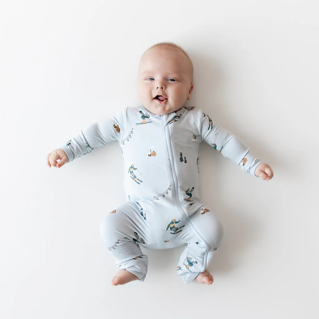 Zippered Romper in Ski | Kyte Baby