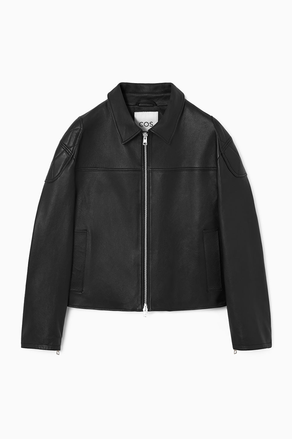 LEATHER RACER JACKET - BLACK - COS | COS UK