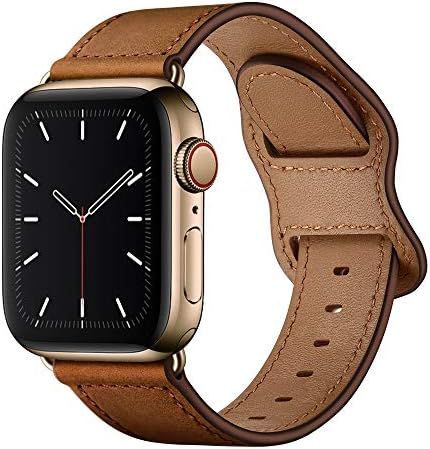 KYISGOS Compatible with iWatch Band 49mm 45mm 44mm 42mm, Genuine Leather Band Strap Compatible wi... | Amazon (US)