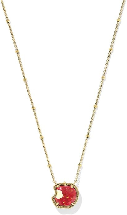 Kendra Scott x Disney Snow White Apple Short Pendant Necklace, 14K Gold-Plated, Fashion Jewelry f... | Amazon (US)