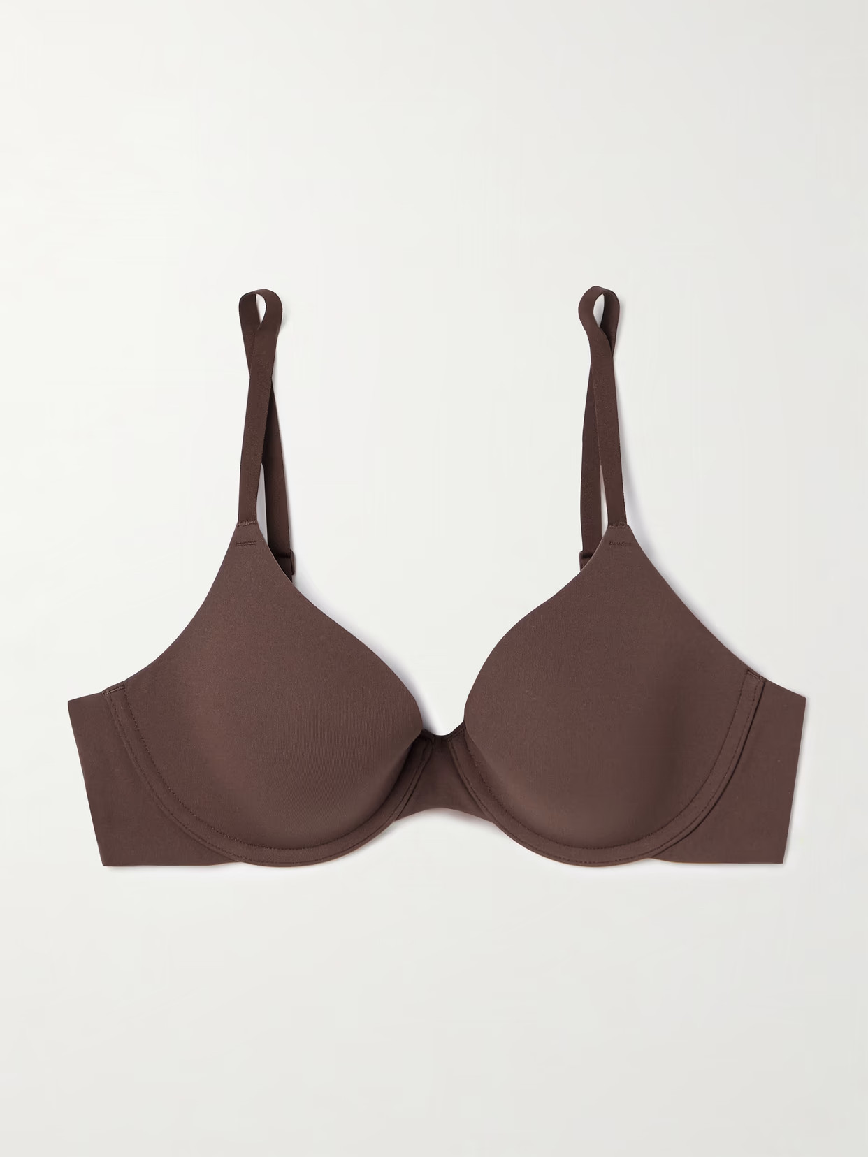 SKIMS - Fits Everybody T-shirt Bra - Cocoa | NET-A-PORTER (US)