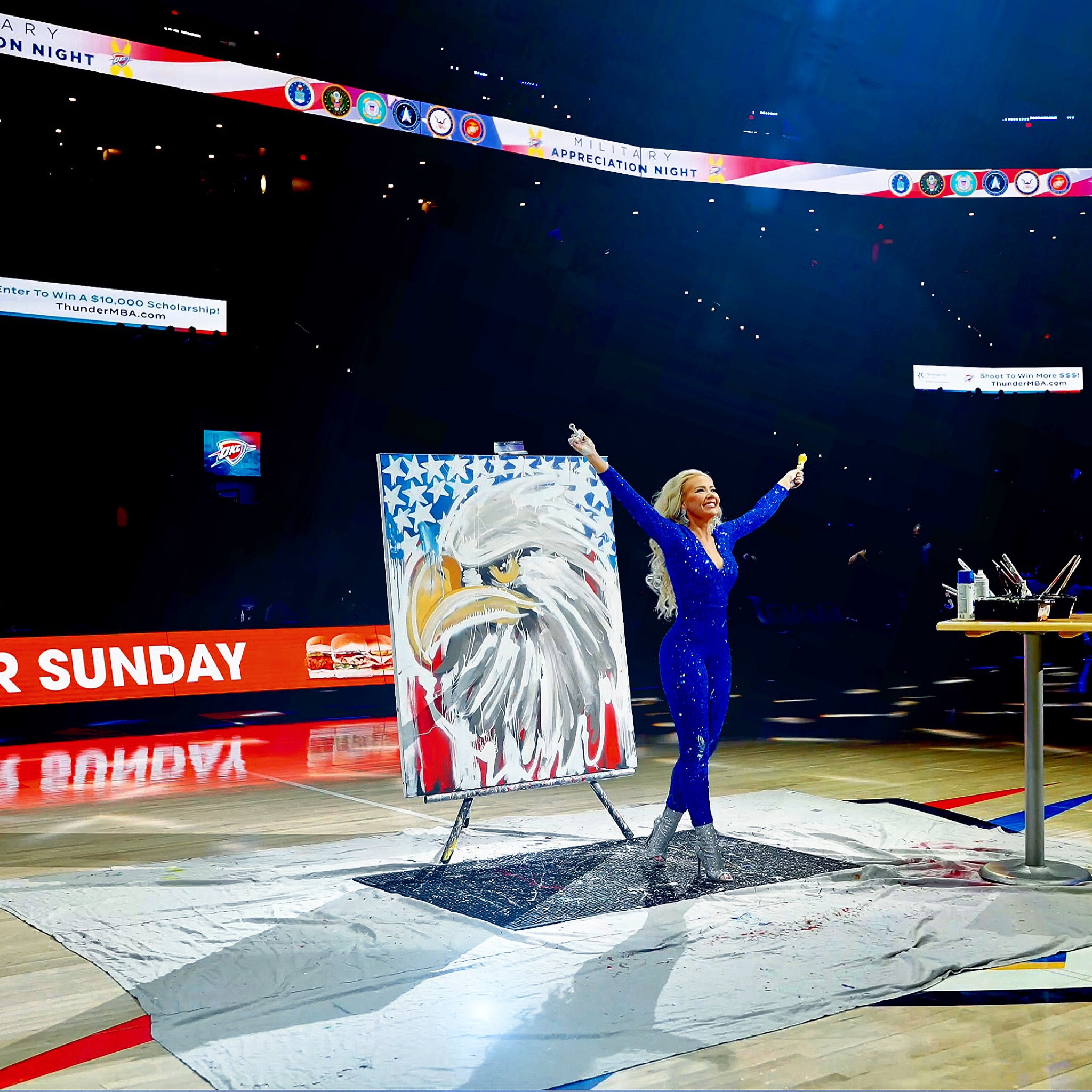 My NBA Halftime performance for the OKC THUNDER is now LIVE on my YouTube channel!!! One of the most epic & passionate performances I’ve ever done! I love these fans energy! Go check it out!!!

Game day
Game day outfit
OKC
OKC Thunder
Veterans Day
Patriotic outfit
Outfit Inspo
Sequin jumpsuit
Glam makeup 
Nba outfit
Events
Event planner
Halftime show
Jessicakhaas

#LTKbeauty #LTKparties #LTKstyletip