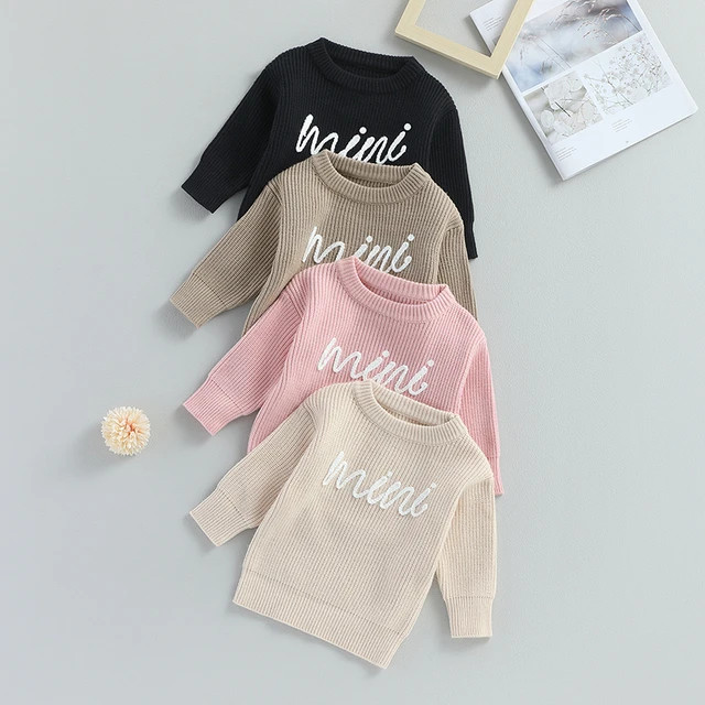 0-6Y Autumn Winter Children Warm Sweaters Kids Knit Wear Pullovers Tops Toddler Baby Girl Boy Let... | AliExpress (US)
