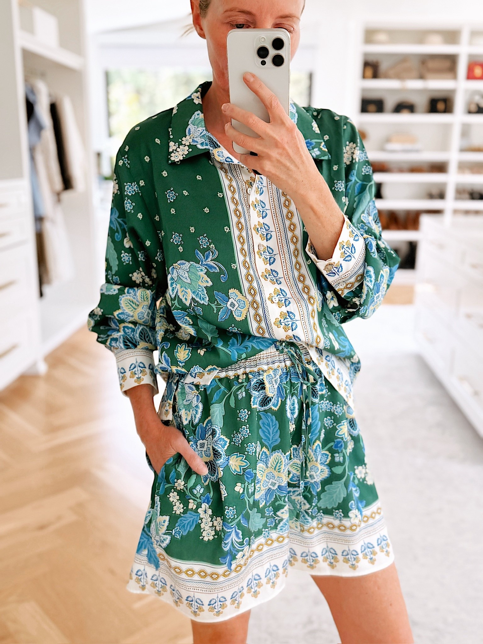 Cute set from Anthropologie — this would be great for travel! Fit runs true to size; the shorts are a little big on me. I could wear an xs or small. 

#LTKSeasonal #LTKTravel