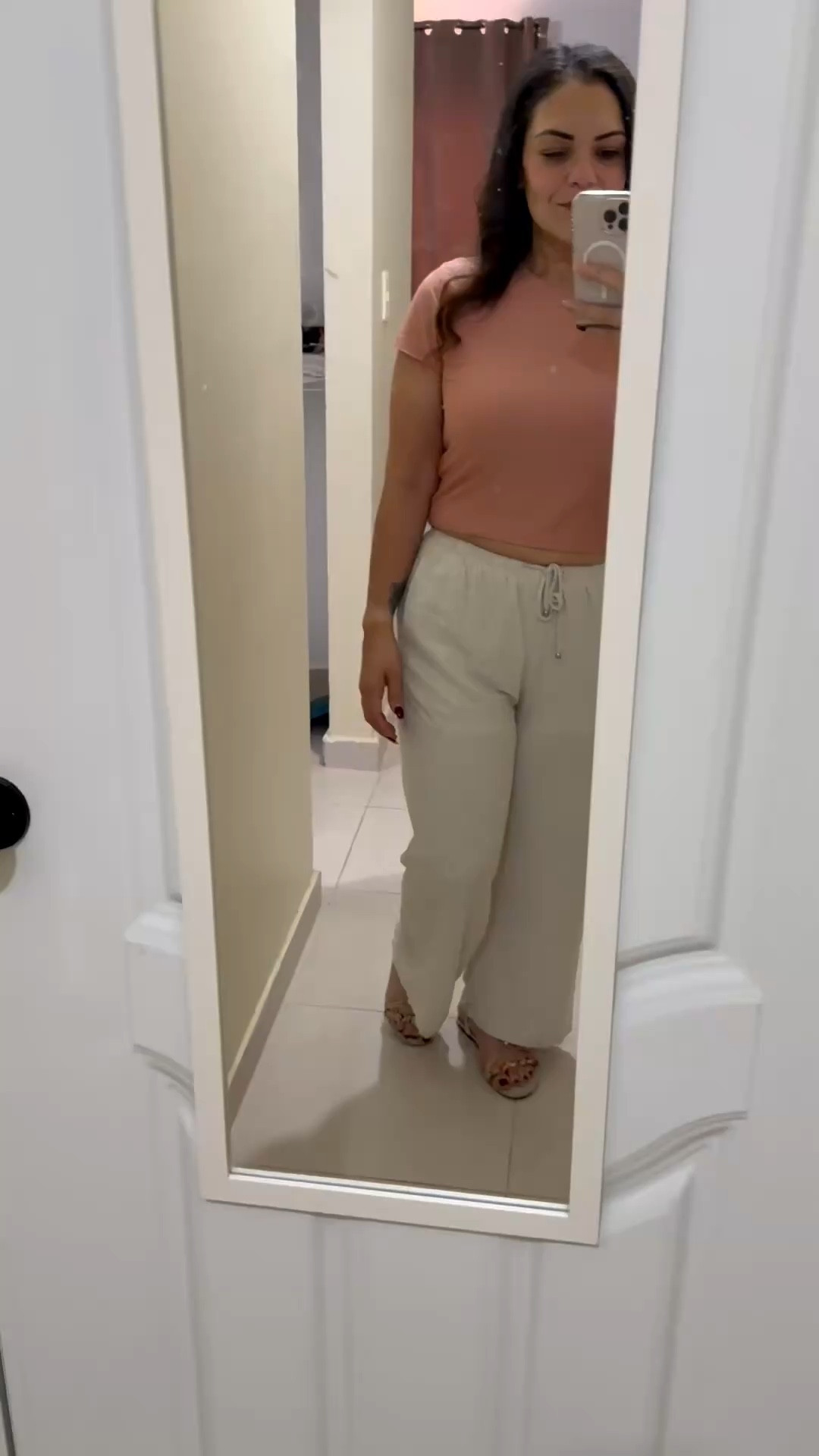 DR day 1 outfit ☀️🇩🇴

Linen pants + crop top = my go-to for hot weather

• Pants: true to size, breathable, not see-through, easy flowy fit

• Top: stretchy, cropped just right, very flattering

• Sandals: comfortable + easy to walk in all day

Two weeks later and I’m still not over this day… especially that moment with my son 👦🏻🤴🏽 ❤️

Shop the full look here 🛍️

#LTKmomlife #LTKootd #LTKTravel