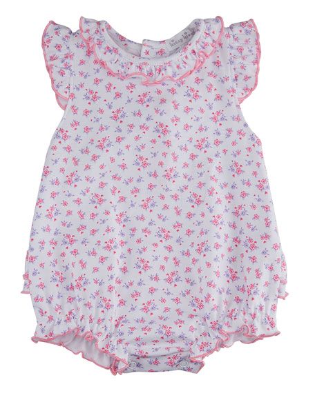 Kissy Kissy Girl's Castle Couture Printed Bubble Romper, Size 3-24M | Neiman Marcus