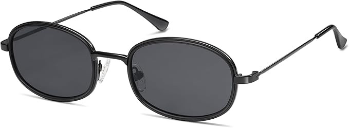 Retro Oval Sunglasses for Women Men Trendy Round Y2k Sunnies AP3681 | Amazon (US)