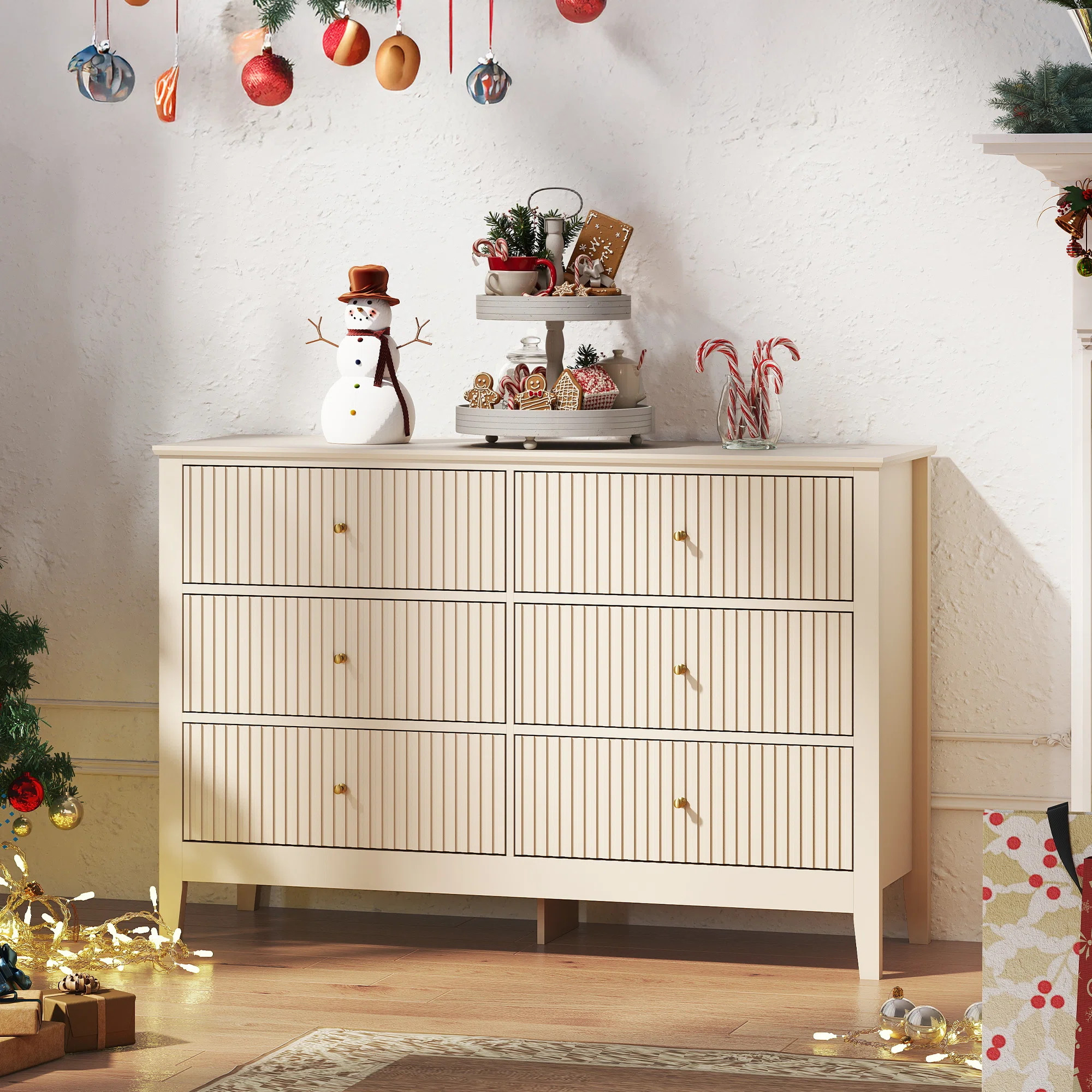 6 Drawer 47 In. Wide Chest Of Drawers | Wayfair North America