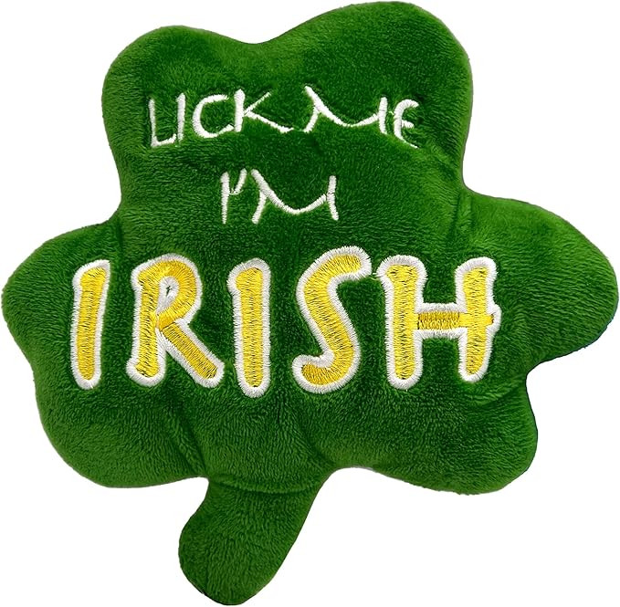 Huxley & Kent for Dogs | Irish Shamrock | St. Patricks Day Power Plush Dog Toy with Squeaker | Fu... | Amazon (US)