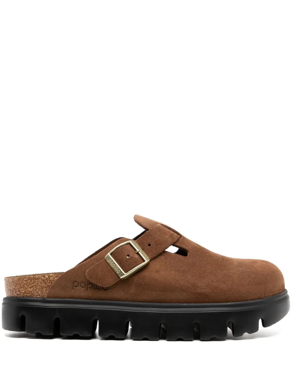 Birkenstock Boston Chunky slippers - Brown | Farfetch Global
