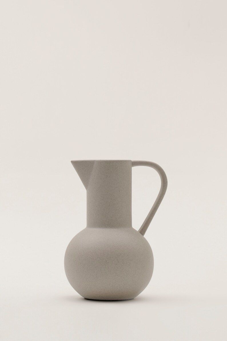 Textured Ceramic Pitcher Vase  Decorative Vase  Ceramic | Etsy | Etsy (US)