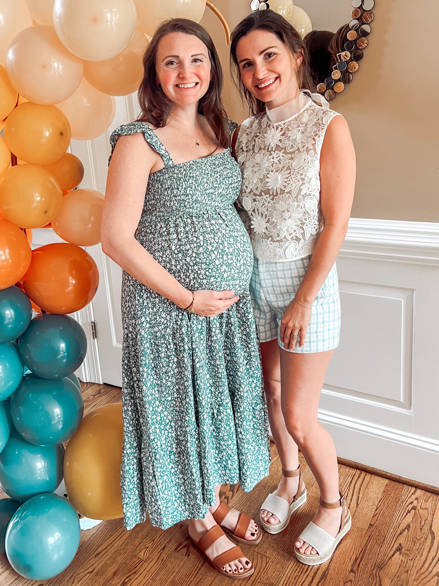 I always get the most compliments on this top! It’s from Anthropologie and I got it on major sale. Like… $20 🤩 I paired it with these cute shorts from Altar’d State & it was the perfect baby shower outfit! 

#LTKSummerSales #LTKSeasonal #LTKStyleTip