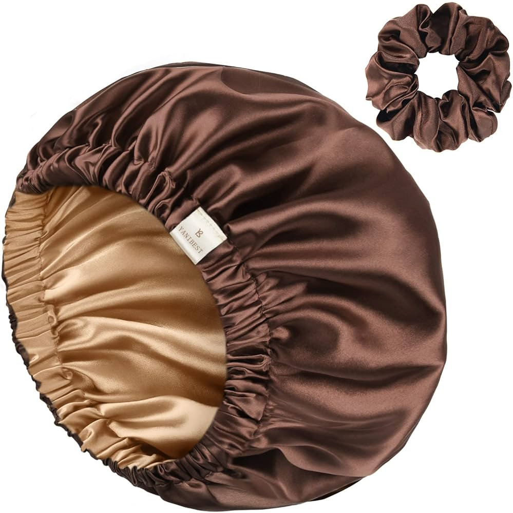 YANIBEST Satin Bonnet Silk Bonnet Adjustable Hair Bonnet for Sleeping Hair Bonnets for Women Curl... | Amazon (US)
