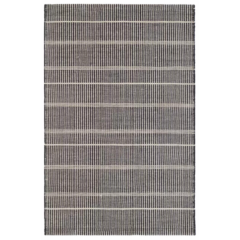 Samson Black Handwoven Indoor/Outdoor Rug | Wayfair North America