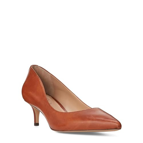 Lauren Ralph Lauren Adrienne Leather Pump Deep Saddle Tan 8.5 B (M) | Amazon (US)