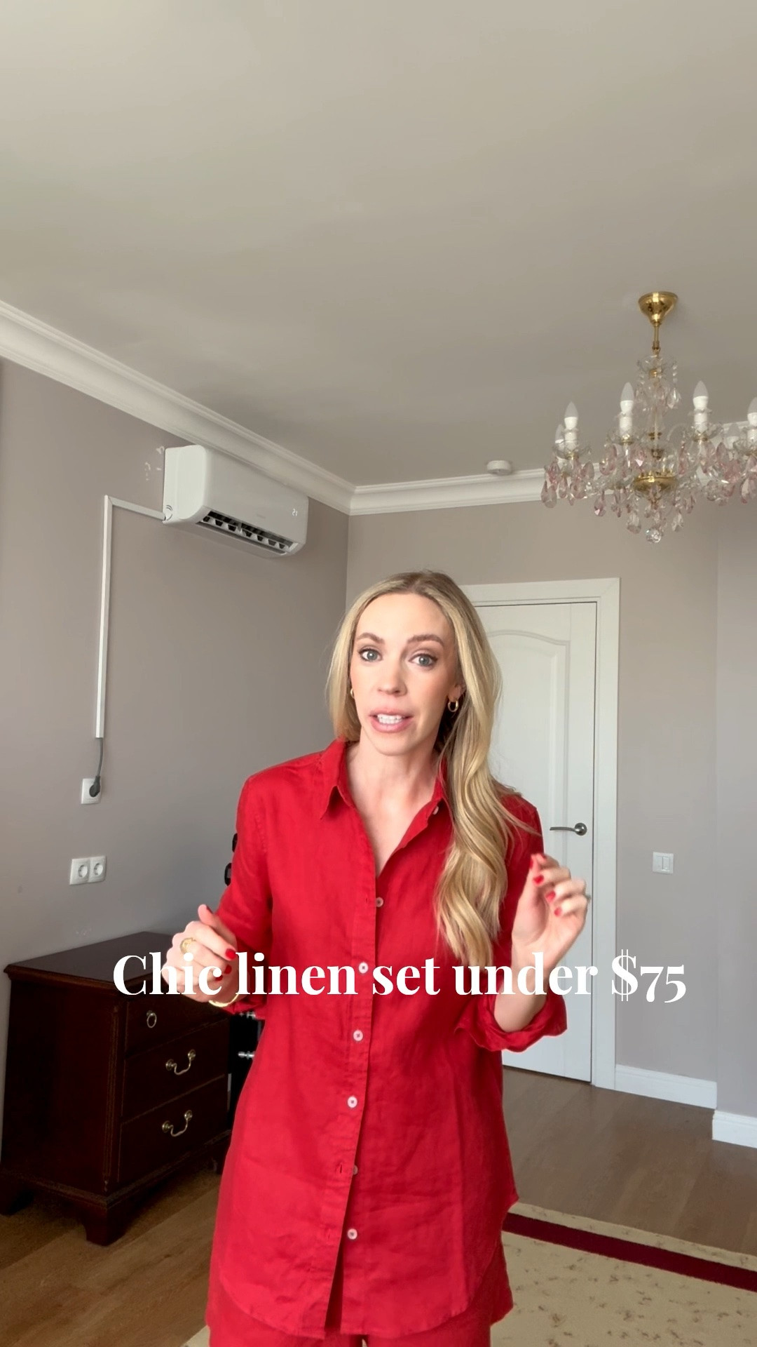 Chic linen set @Quince under $75 - this is the one you’ll reach for all summer! This bright red color won’t last long so grab it before it sells out 💨

#LTKTravel #LTKgrwm #LTKSeasonal