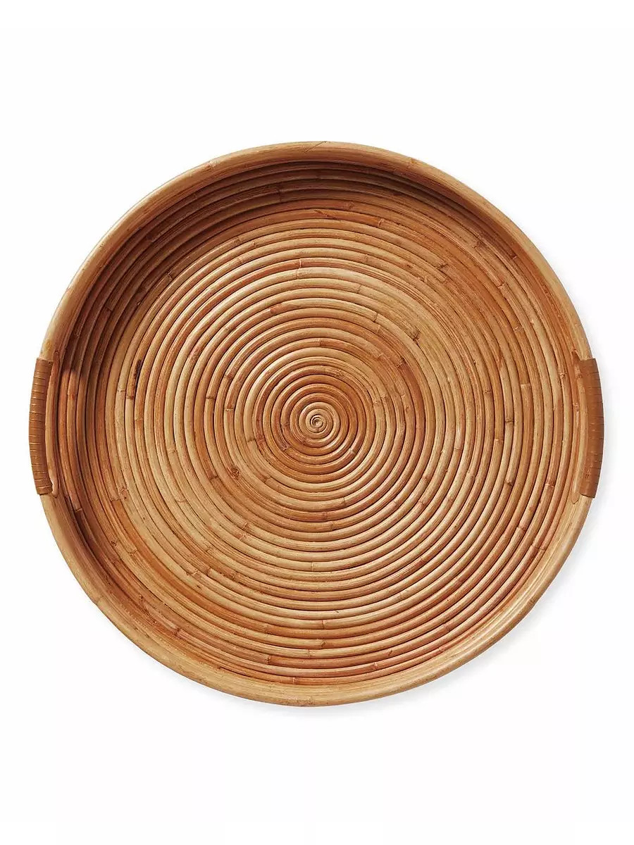 Alona Rattan Tray | Serena and Lily