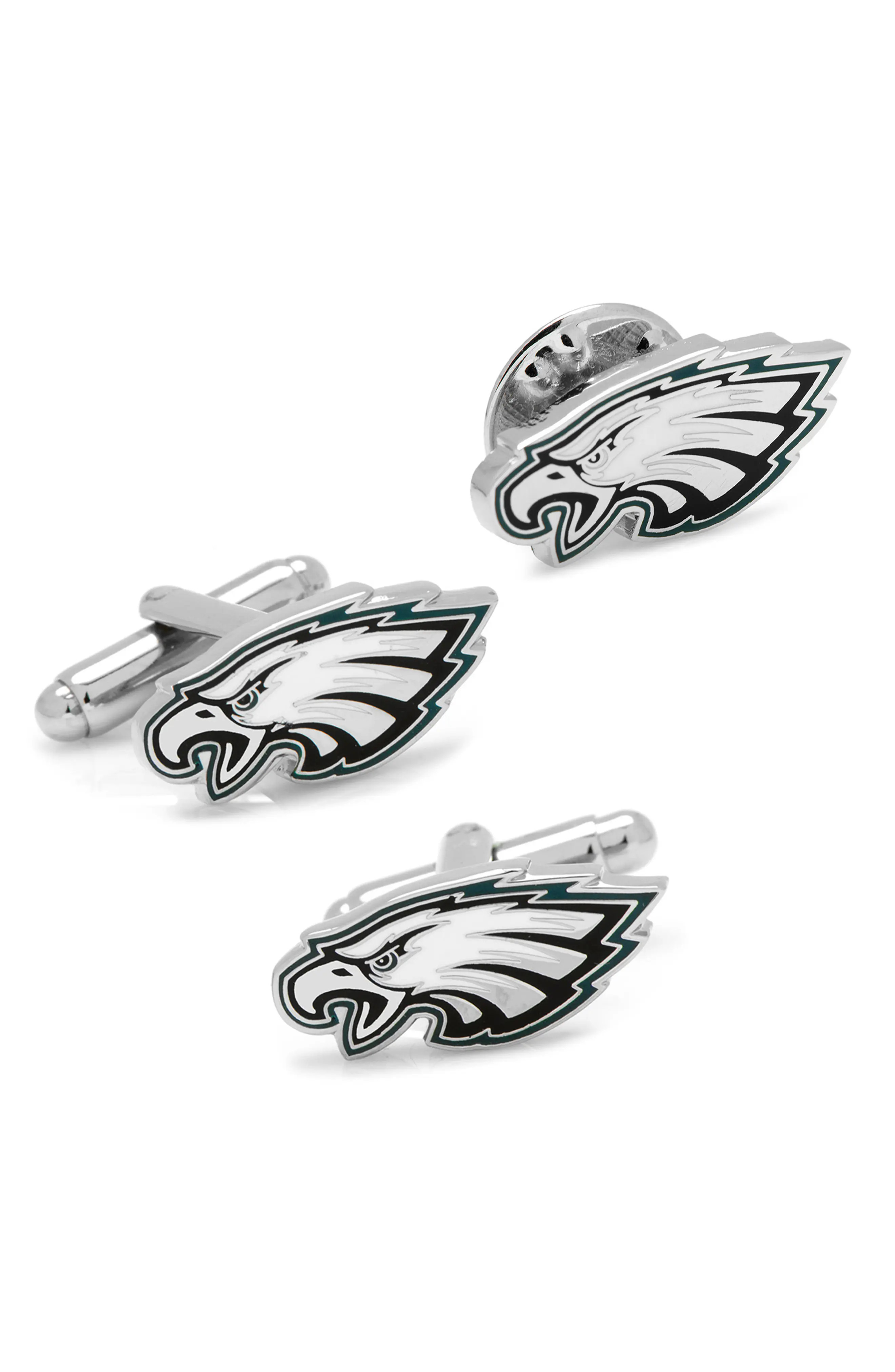 Cufflinks, Inc. NFL Philadelphia Eagles Cuff Links & Lapel Pin Gift Set (Men) | Nordstrom | Nordstrom