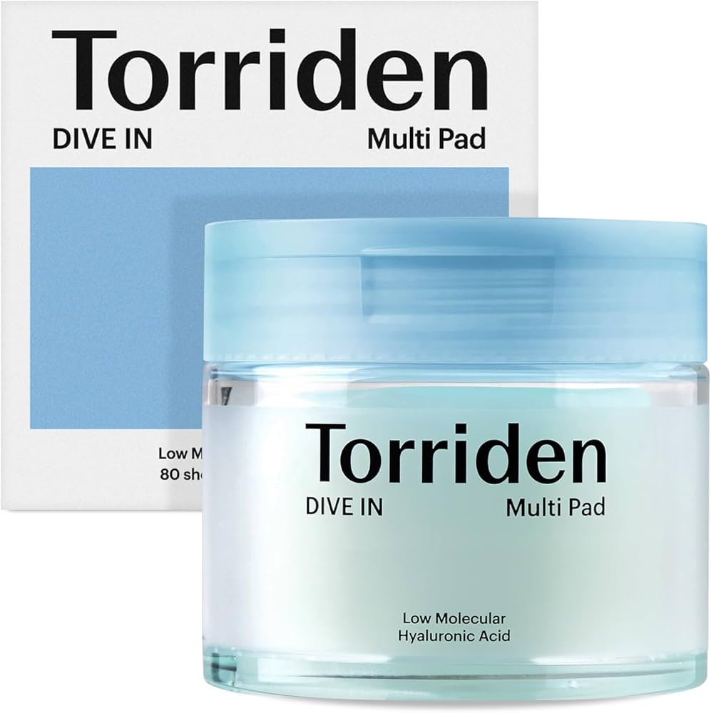 Torriden DIVE IN Multi Pad (80 pads) | Serum infused Facial Pads for Cooling, Soothing, Hydrating... | Amazon (US)