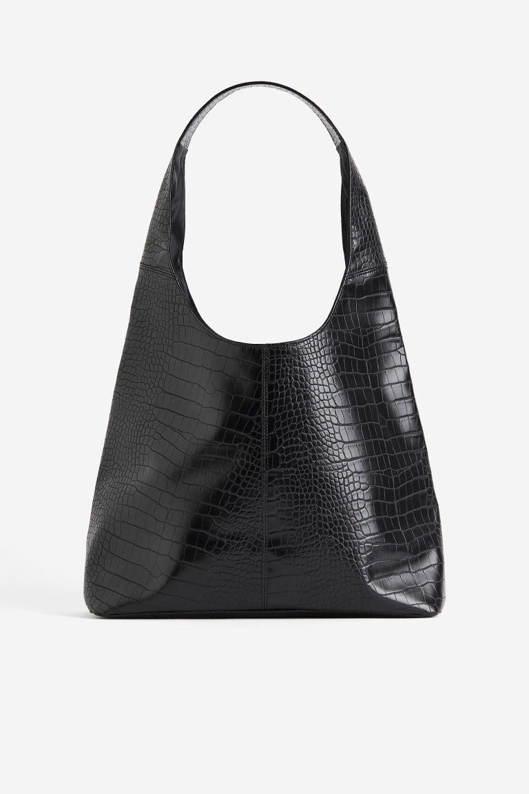 H & M - Coated Shoulder Bag - Black | H&M (US + CA)