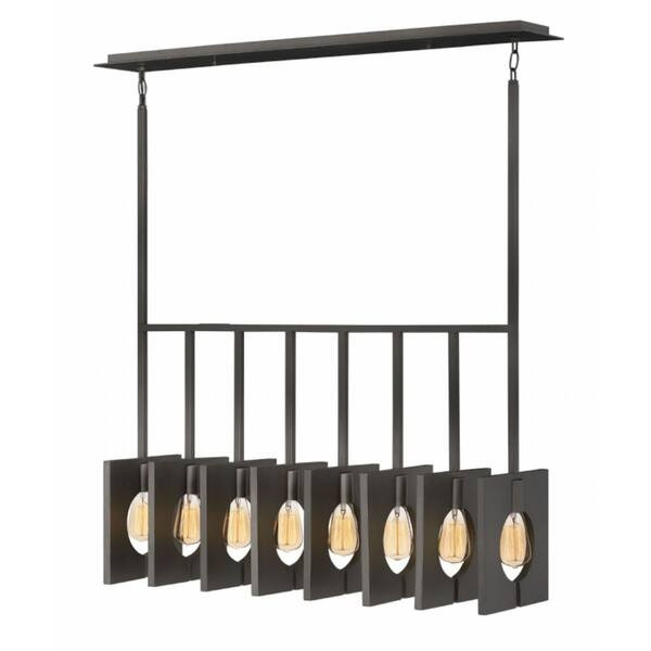 Fredrick Ramond Ludlow 8-Light Chandelier in Brushed Graphite - Overstock - 21621252 | Bed Bath & Beyond