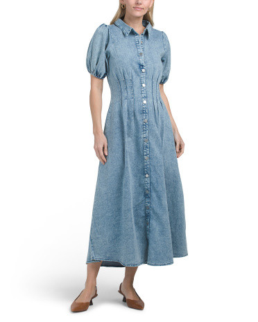 Zurich Pleated Waist Midi Dress | TJ Maxx