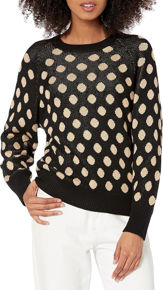 Cable Stitch Women's Polka Dot Sweater | Amazon (US)