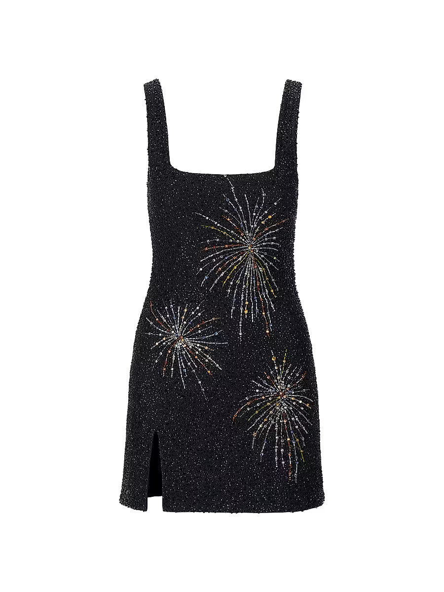 Women's Le Sable Embellished Square-Neck Minidress - Firework - Size Small | Saks Fifth Avenue