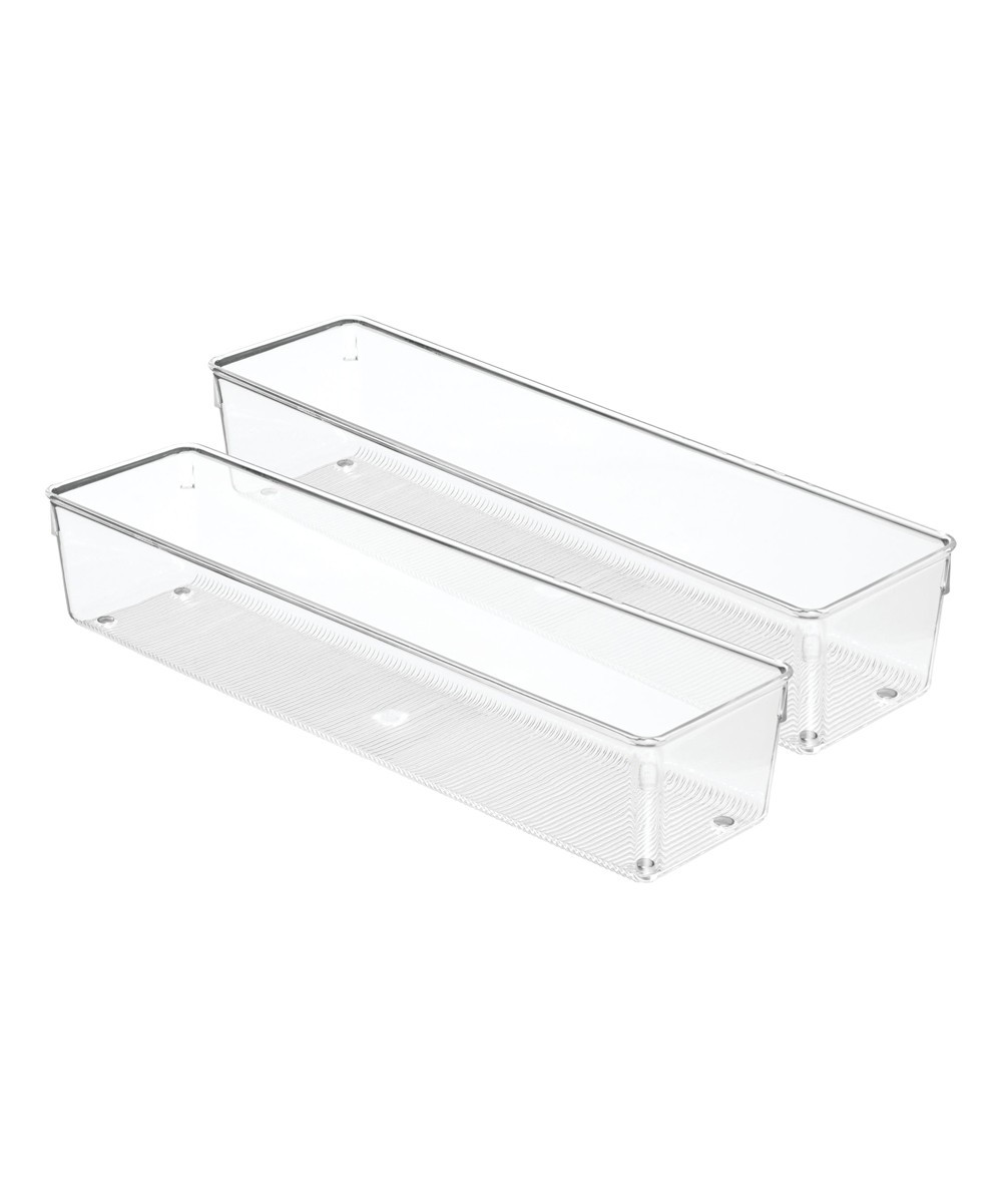 iDesign Drawer Organizers Clear - 16'' Linus Drawer Organizer - Set of Two | Zulily