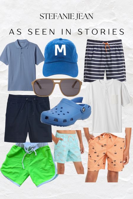 Boys Summer Outfits
toddler boy | vacation | swim trunks | hat | gift for him 

#LTKSwim #LTKSaleAlert #LTKKids