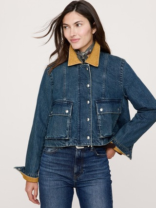 Denim Trapeze Jacket | Banana Republic (US)