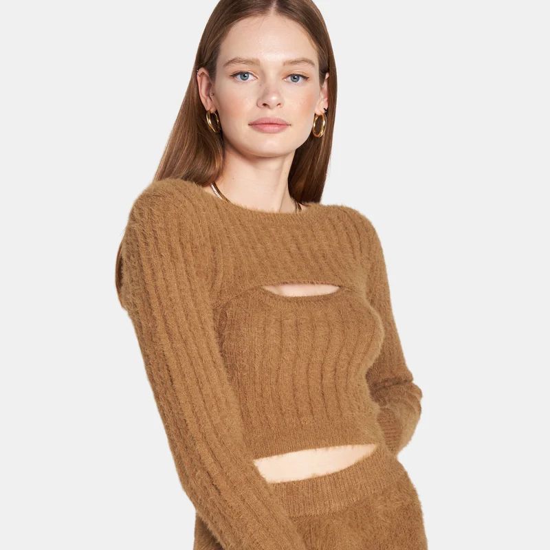 Emory Park Zara Two Piece Top - Brown - S | Verishop