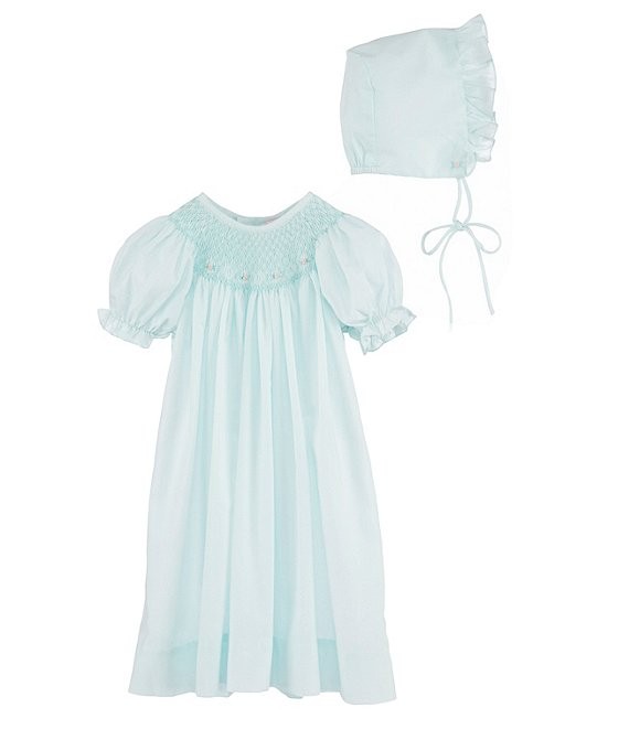 Baby Girls Newborn-9 Months Smocked Gown & Bonnet Set | Dillard's