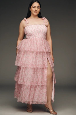 Amy Jane London Aria Plus Tiered Tulle Midi Dress | Anthropologie (US)