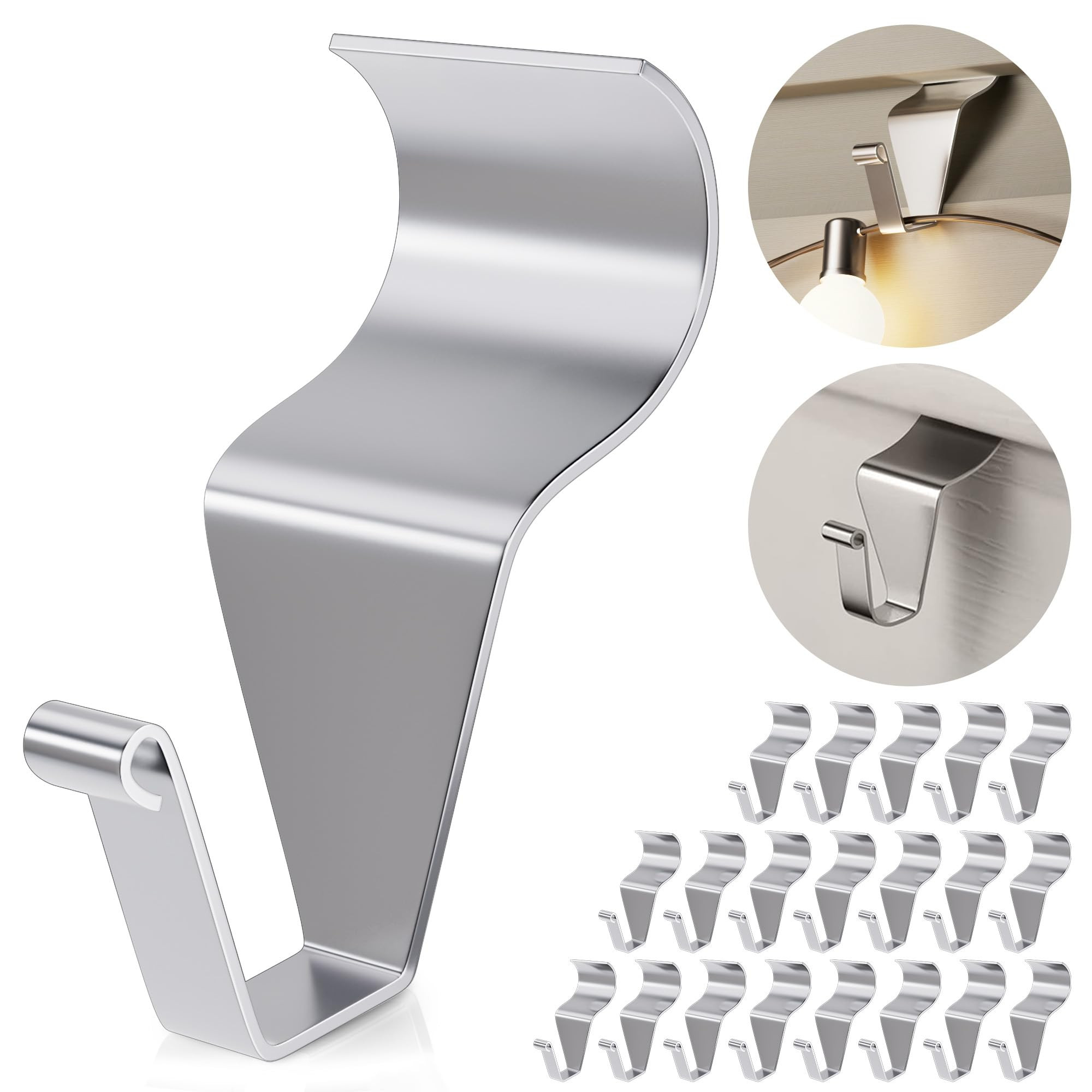 Vinyl Siding Hooks Hanger (10 Pack), Heavy Duty Siding Clips for Hanging on Patio, No-Hole Needed... | Amazon (US)