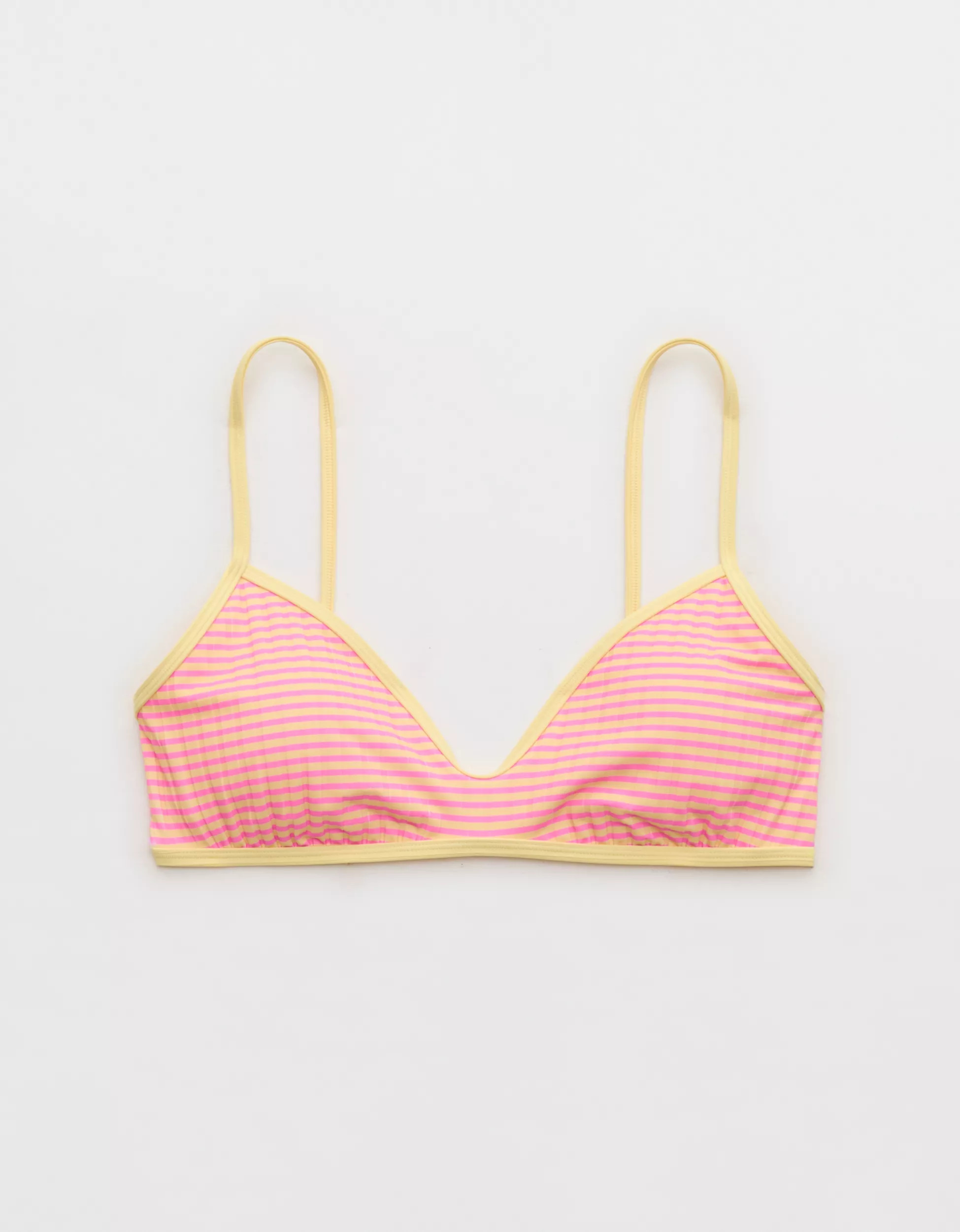 Aerie Skinny Strap Voop Ribbed Bikini Top | Aerie